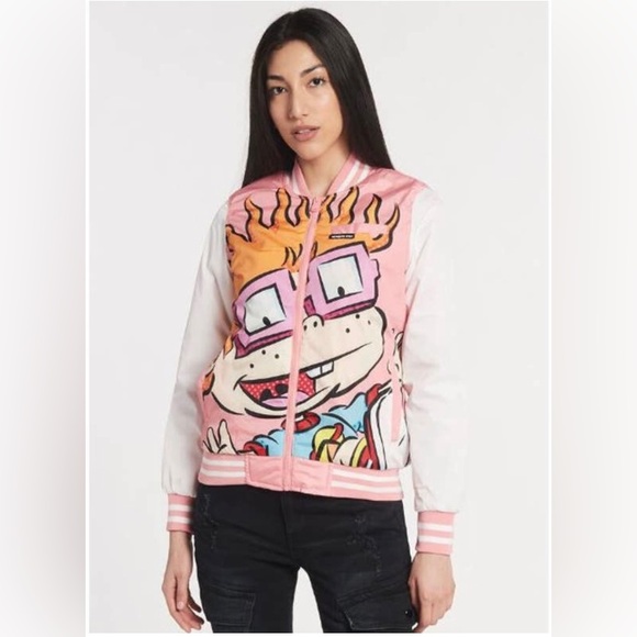 Members Only X-Large Bomber JACKET Retro Vintage 90's Rugrats Nickelodeon NEW - Picture 1 of 5